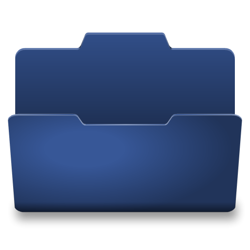 Blue Open Icon 512x512 png